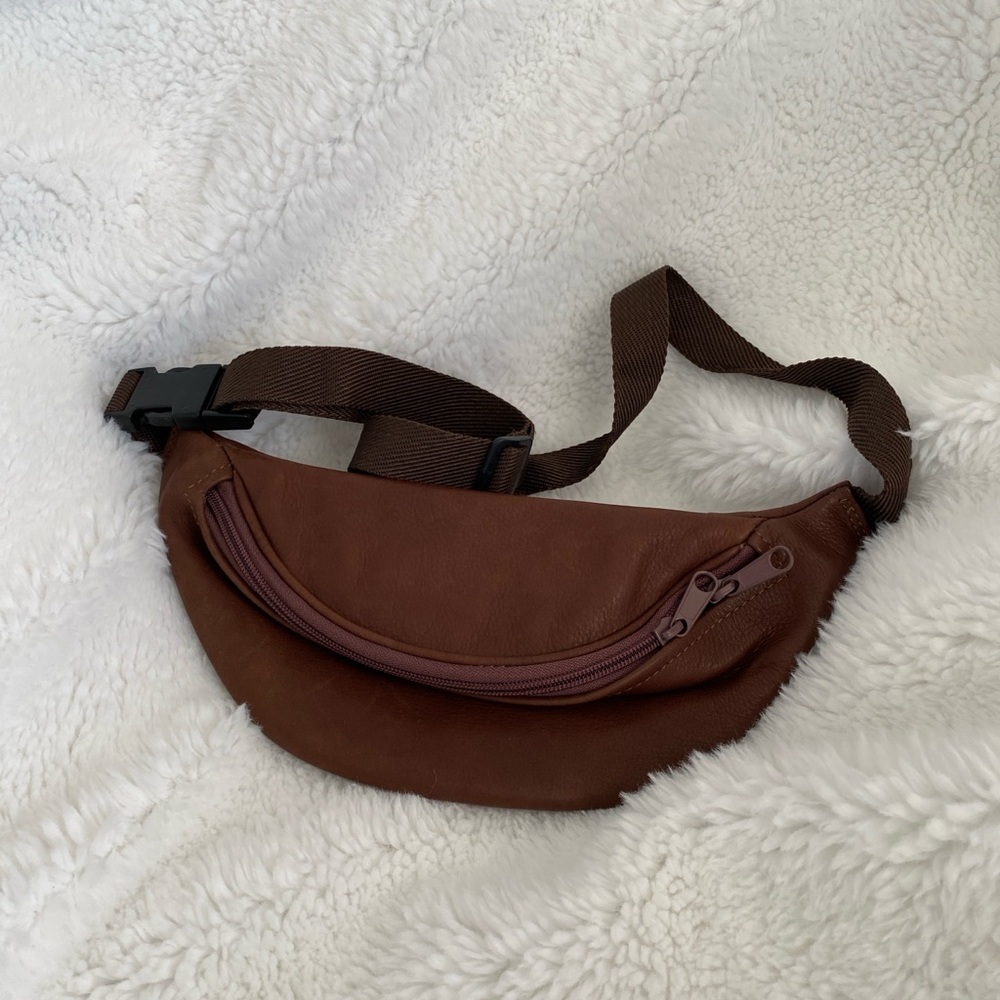 Brown Leather Waist Bag